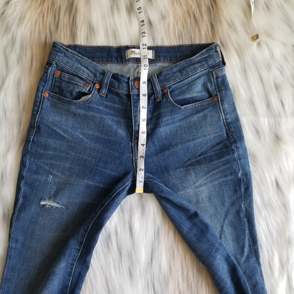 MADEWELL The Slim Boyjean Rip & Repair Edition in Brinville Size 25 High Waist - Picture 6 of 10